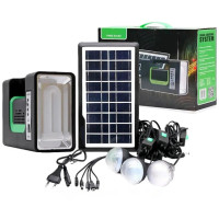 Акумуляторний ліхтар GD10 з радіоприймачем і резервною батареєю для дому, дачі та подорожей